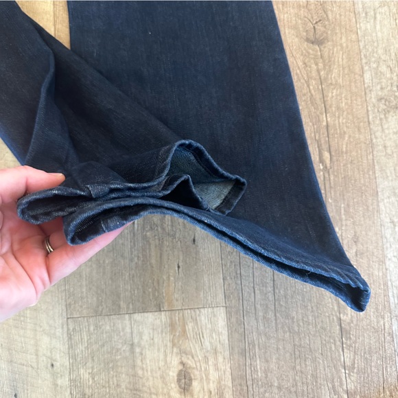 Paige Low Rise Laurel Canyon Bootcut Denim Jeans Dark Wash - Picture 5 of 9